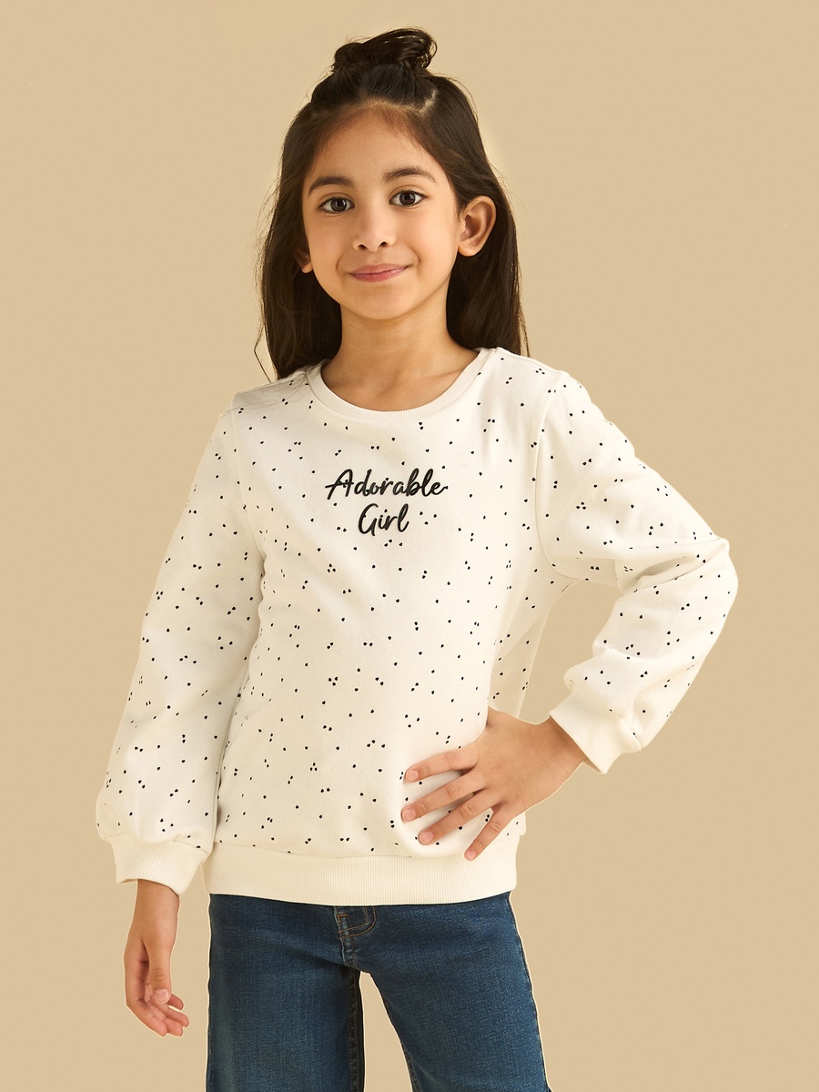 Heart Print Sweatshirt