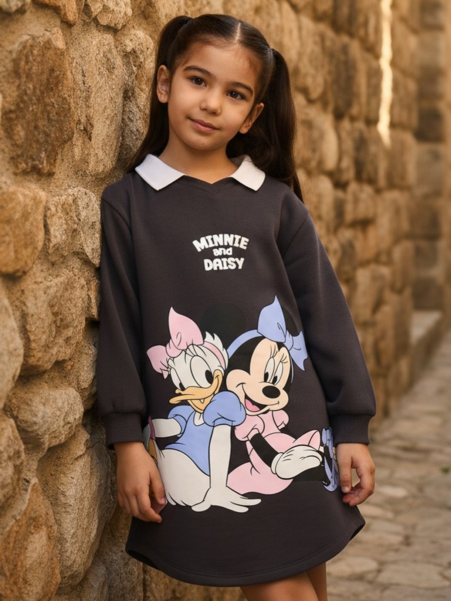 Minnie Mouse and Daisy Duck Print Polo Dress