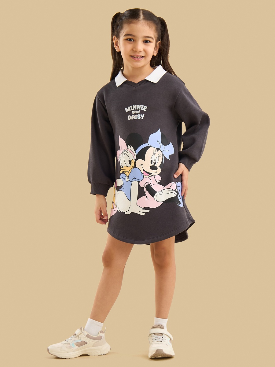 Minnie Mouse and Daisy Duck Print Polo Dress