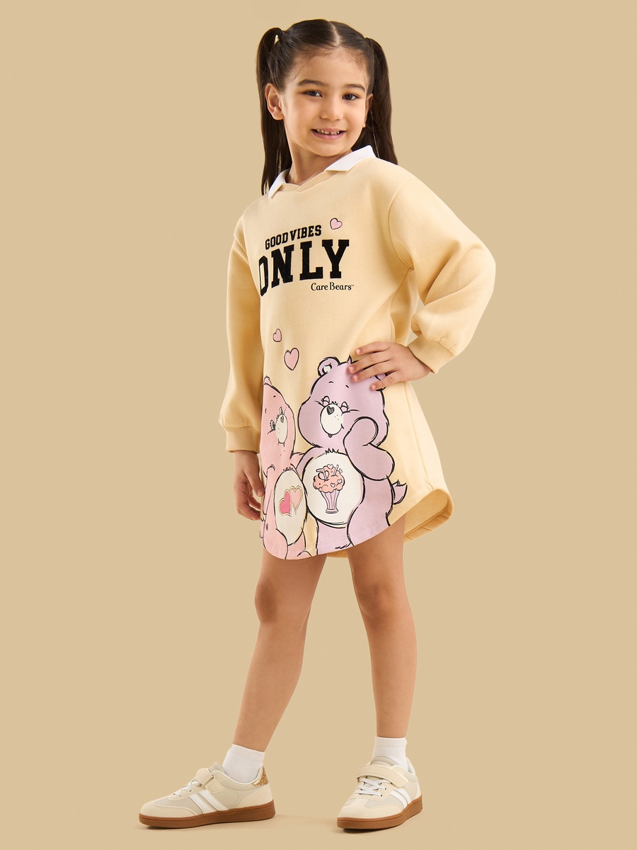 Care Bears Print Polo Sweat Dress