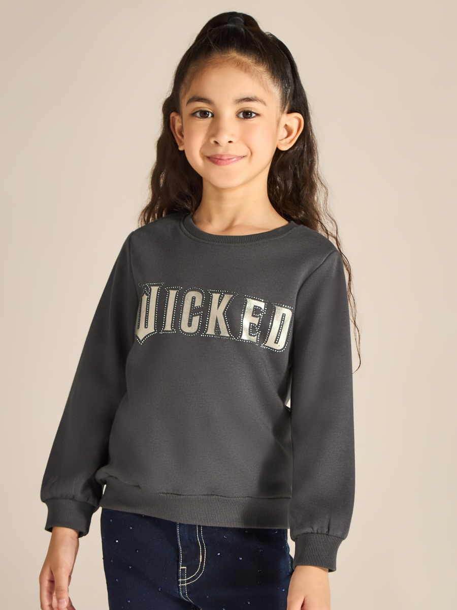 Wicked Print Studded Sweatshirt