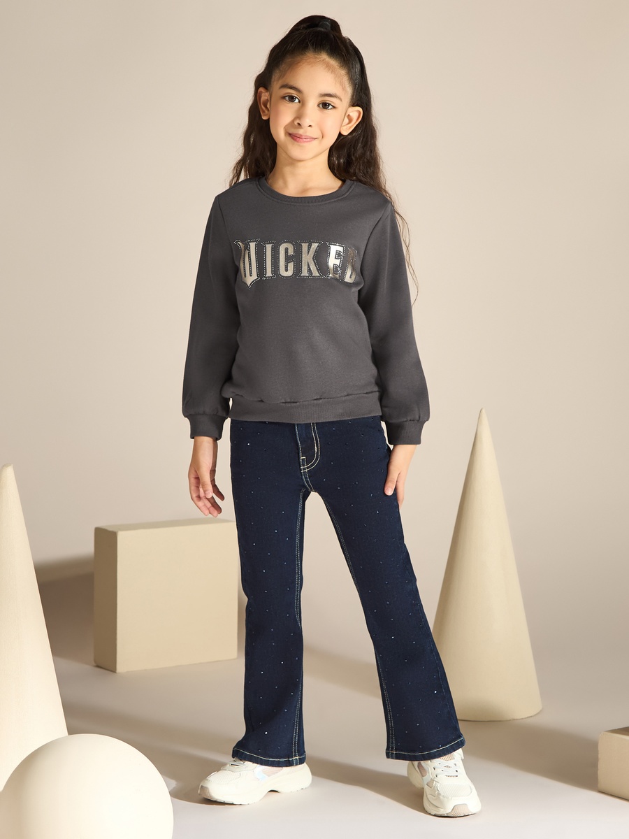 Wicked Print Studded Sweatshirt