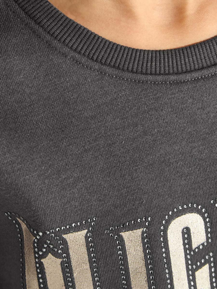 Wicked Print Studded Sweatshirt