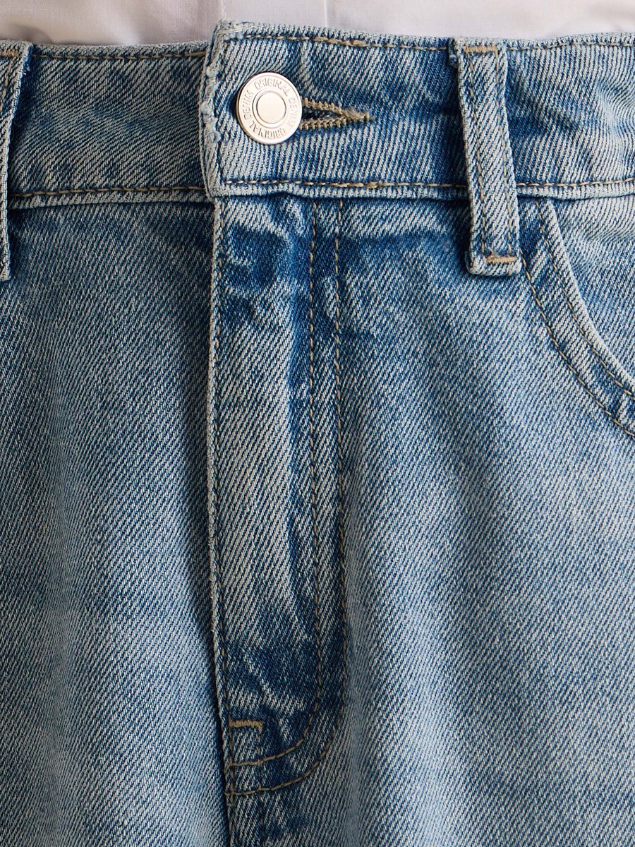 Peanuts Print Wide Leg Jeans