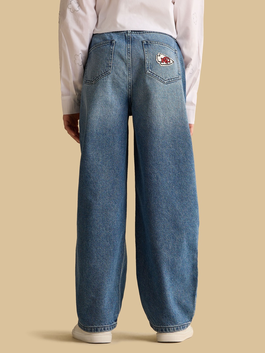 Barrel Fit Kansas City Chiefs Print Jeans