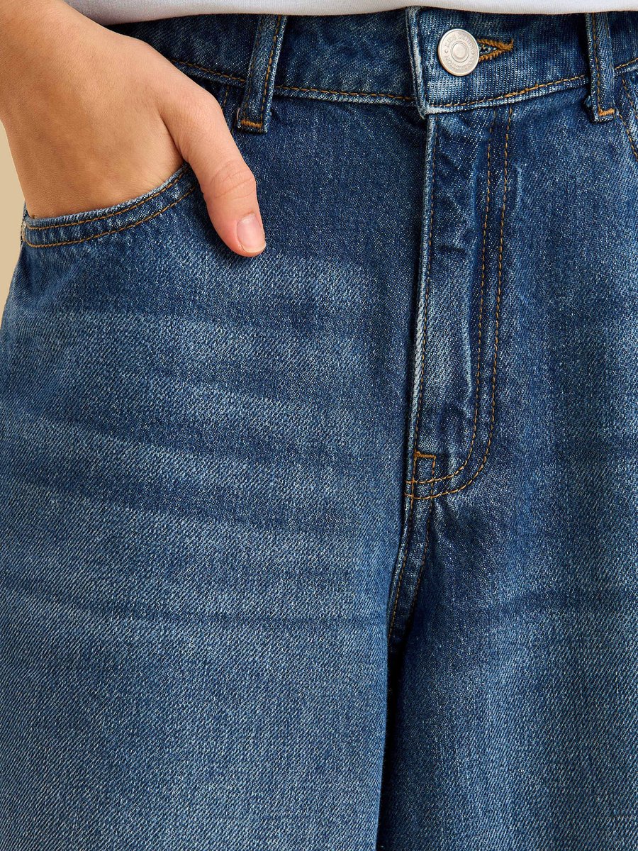Wide Leg 5-Pocket Jeans