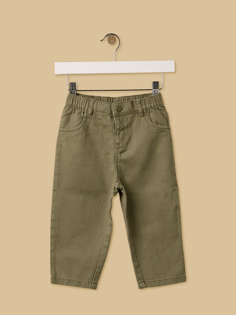 Balloon Fit Cotton Jeans