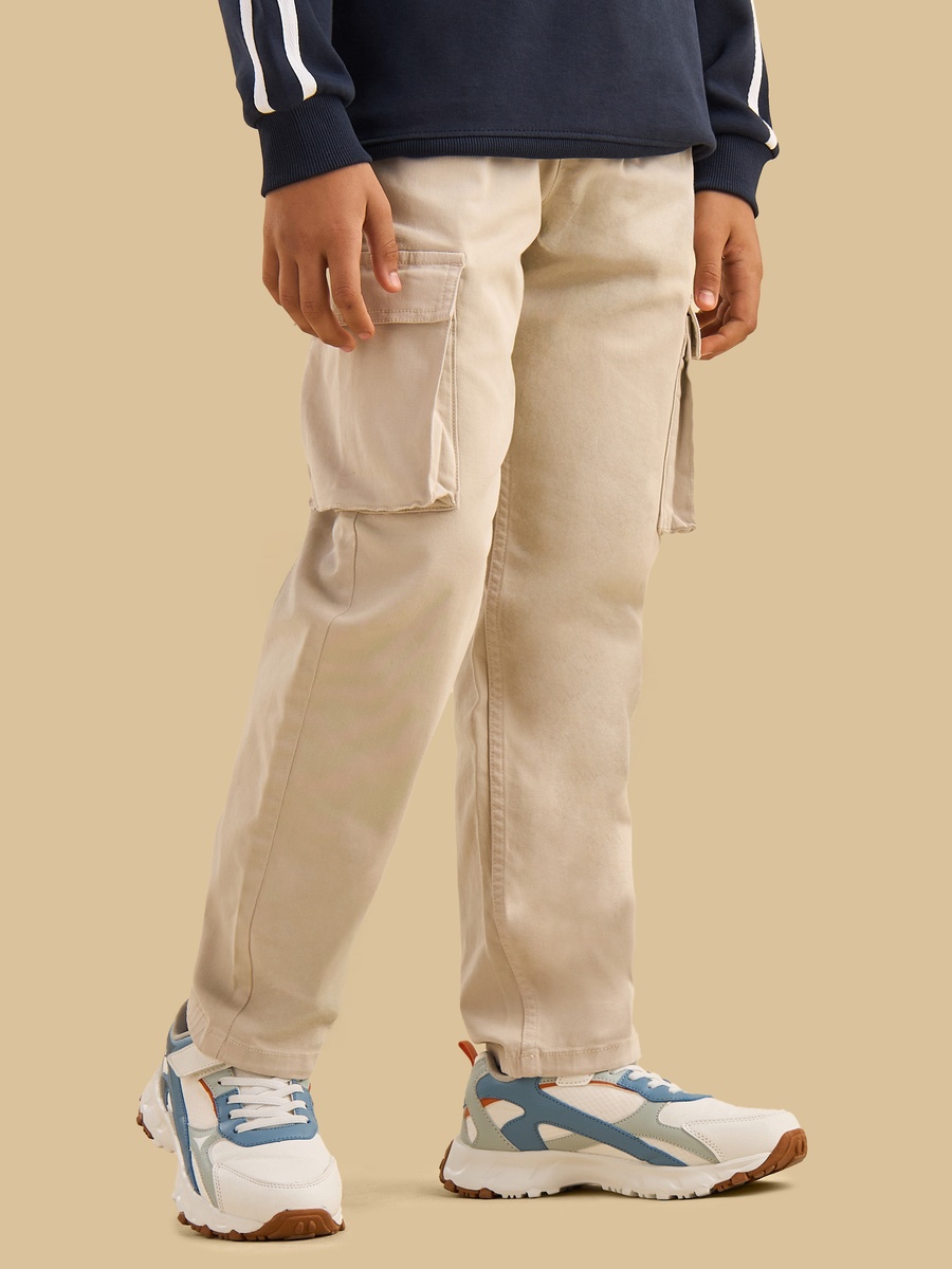Stretchable Cotton Cargo Pants