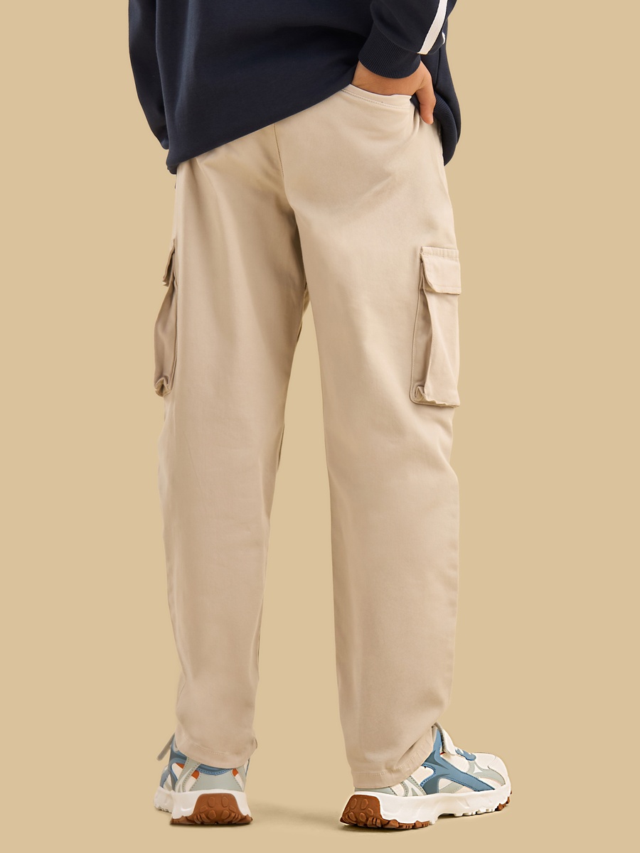 Stretchable Cotton Cargo Pants