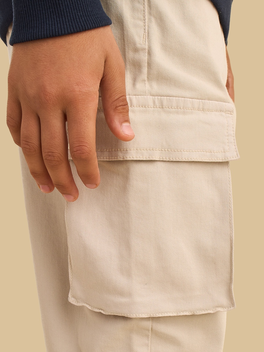 Stretchable Cotton Cargo Pants