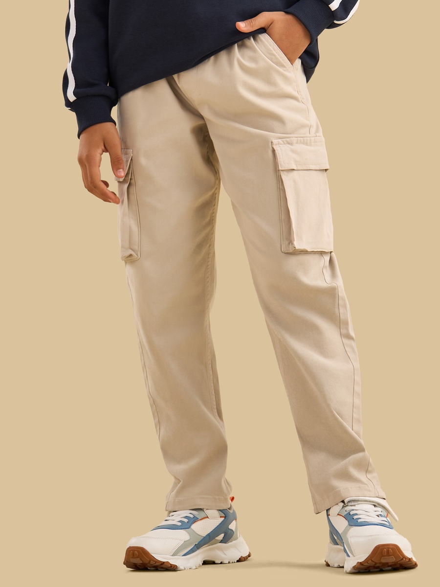 Stretchable Cotton Cargo Pants