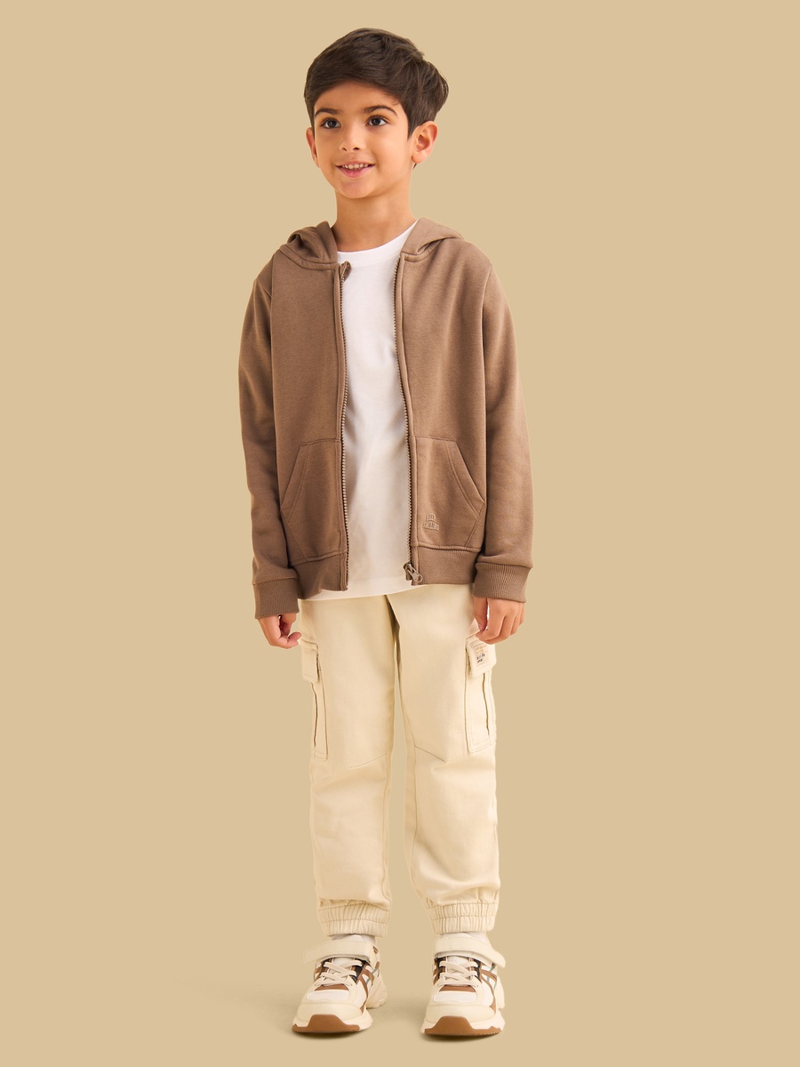 Panelled Pull On Cargo Joggers