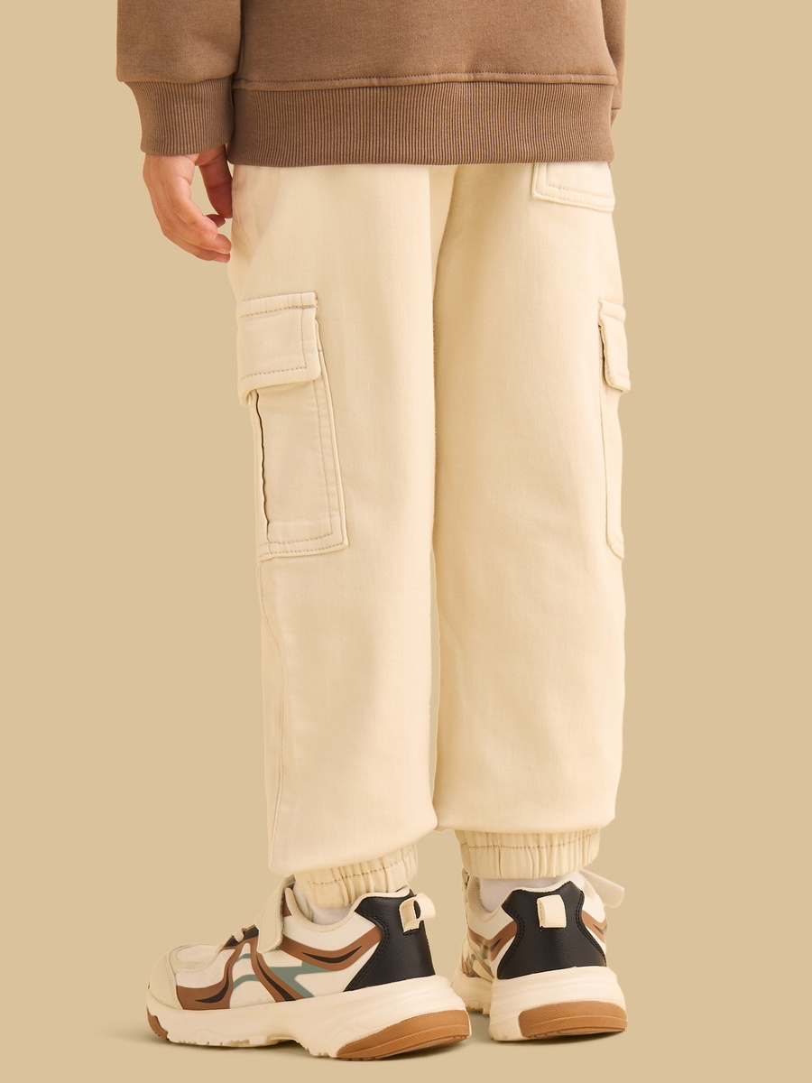 Panelled Pull On Cargo Joggers