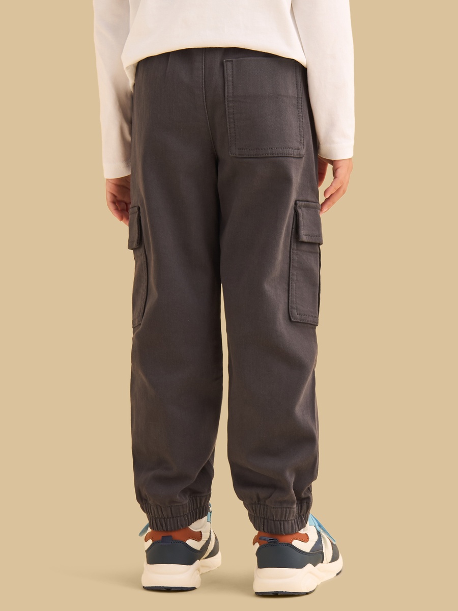 Panelled Pull On Cargo Joggers