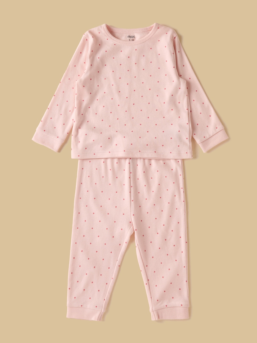 Pack of 2 - Printed Cotton Pyjama Set