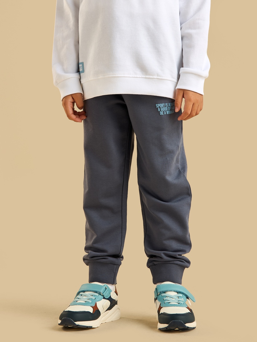 Printed Cotton Half Zip Sweatshirt and Joggers Set