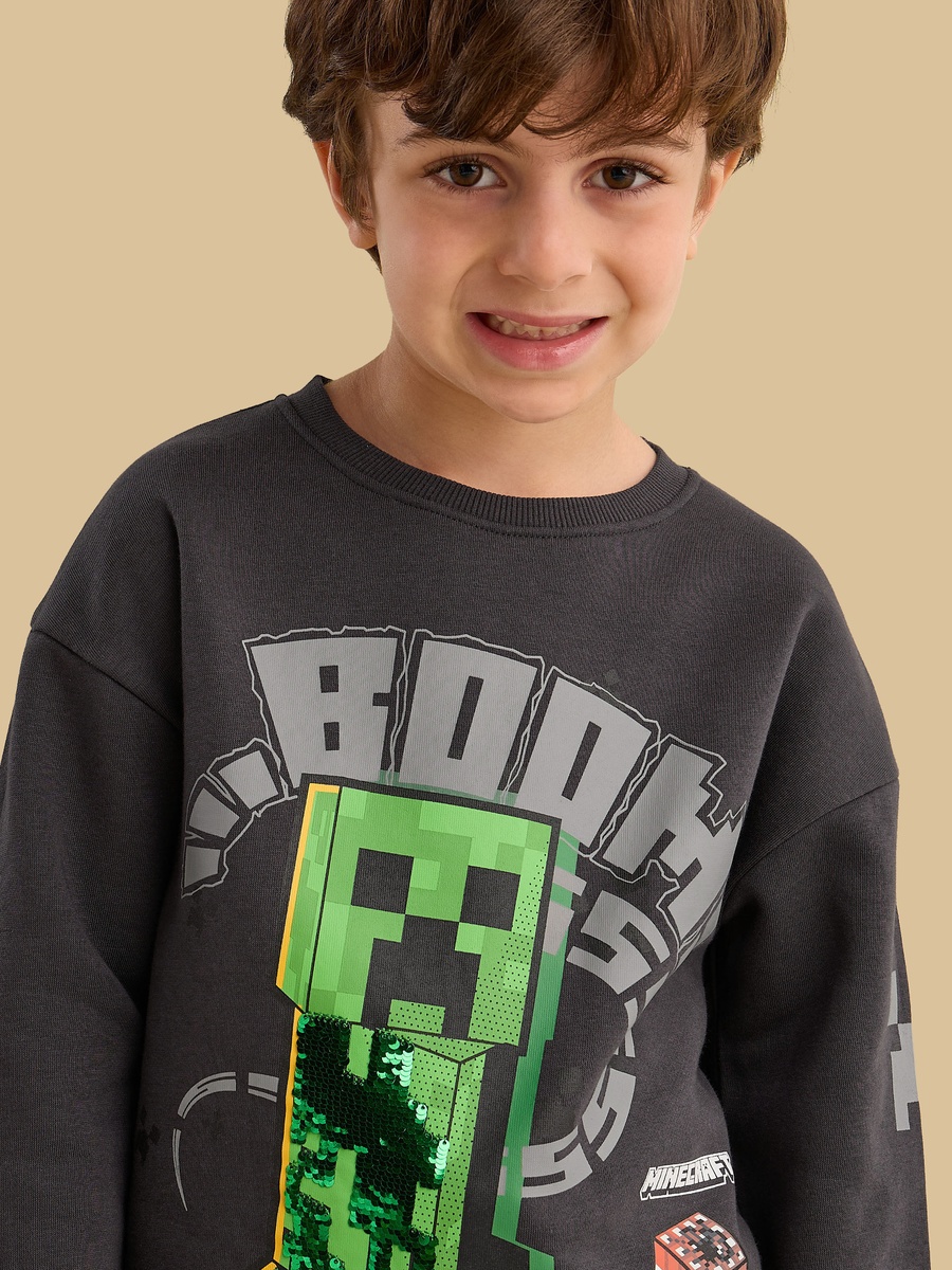 Minecraft Sequinned Sweatshirt and Joggers Set