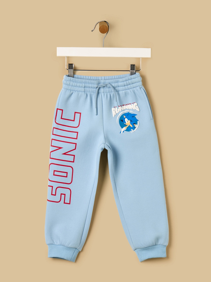 Sonic the Hedgehog Print Hooded Sweatshirt and Joggers Set