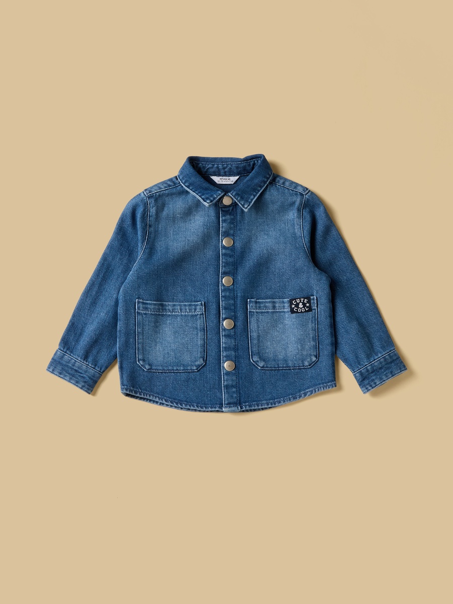 Dinosaur Print Bodysuit with Jeans and Denim Jacket