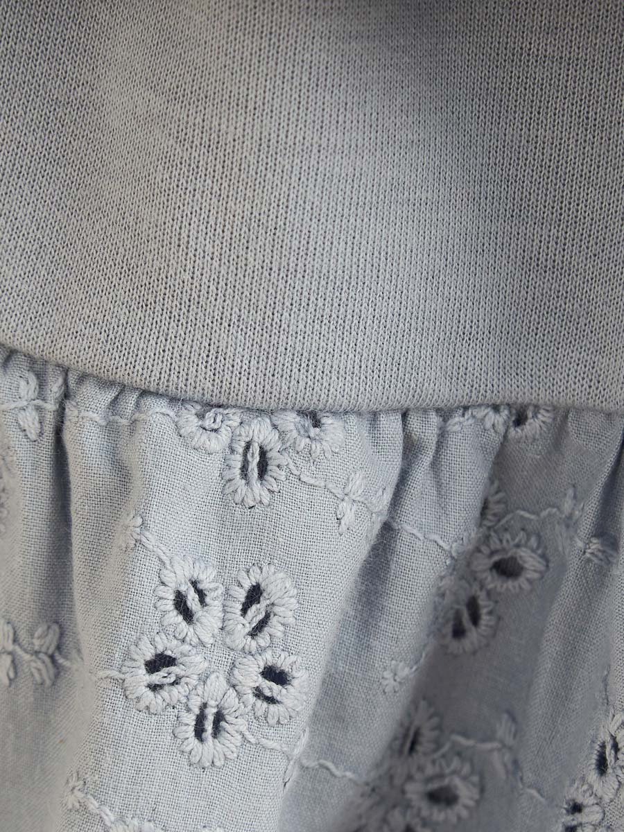 Schiffli Embroidered Tiered Skirt
