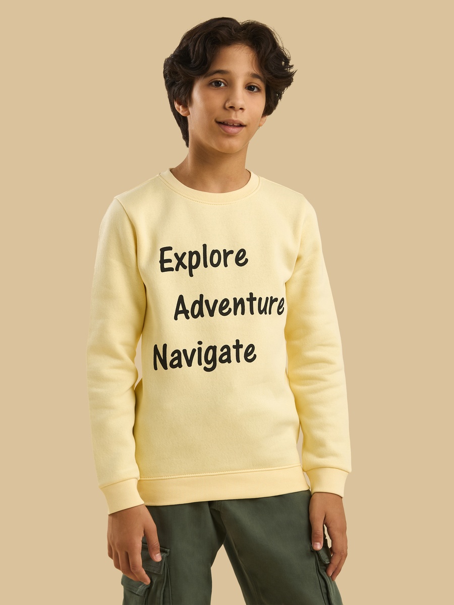 Typographic Print Sweatshirt