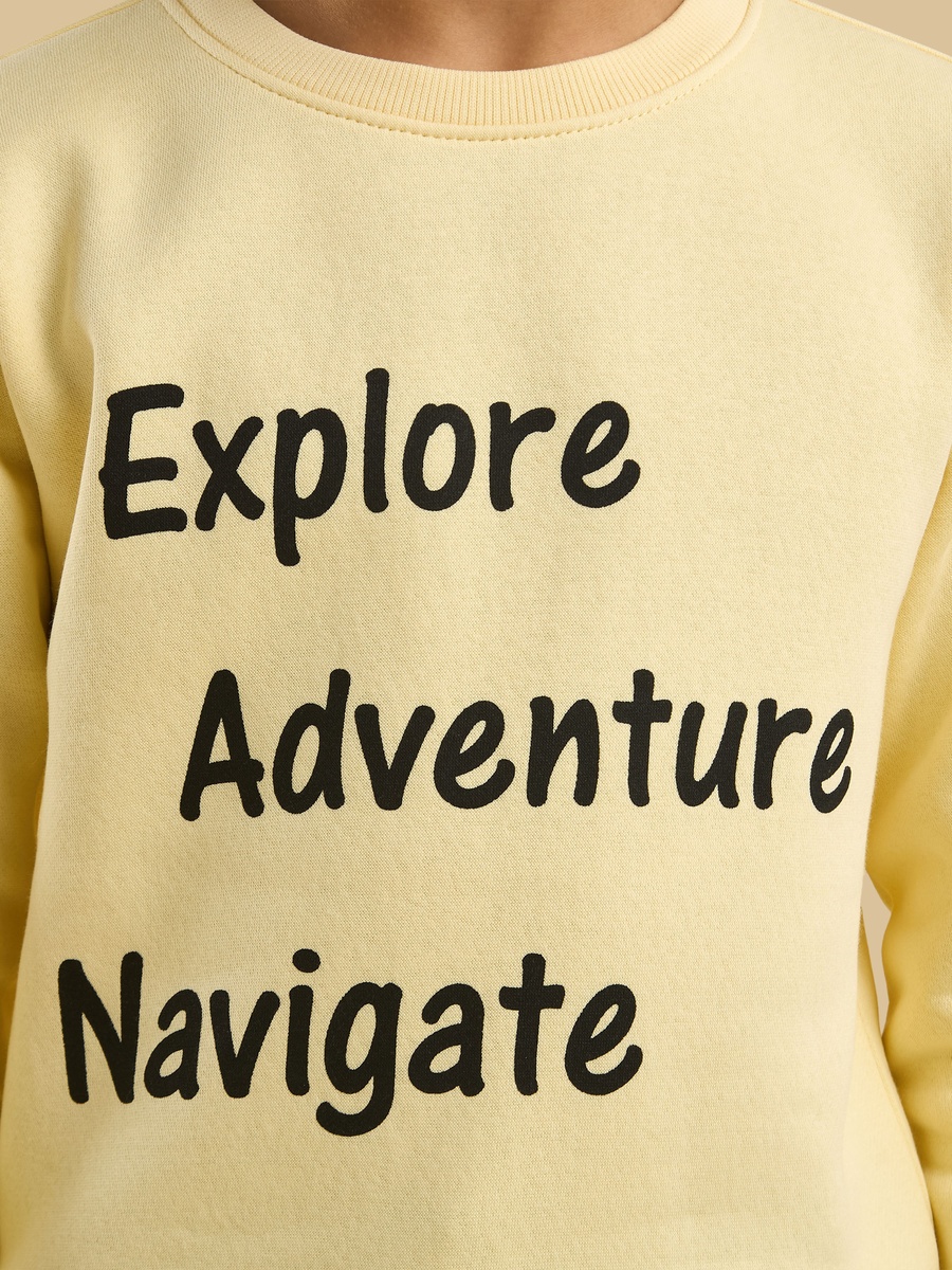 Typographic Print Sweatshirt