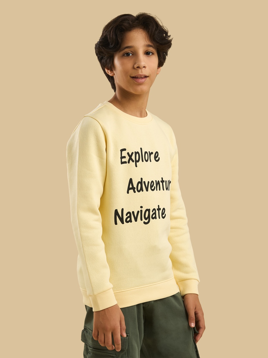 Typographic Print Sweatshirt