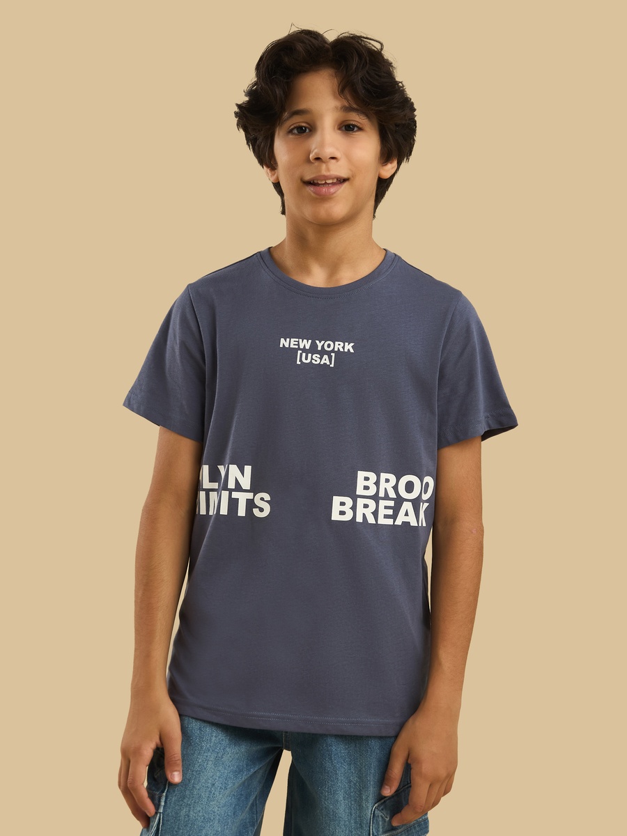 Typographic Print T-Shirt