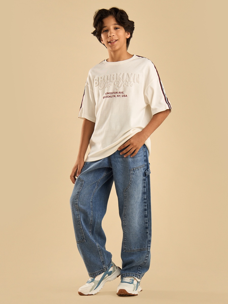 Brooklyn Embossed Cotton T-Shirt