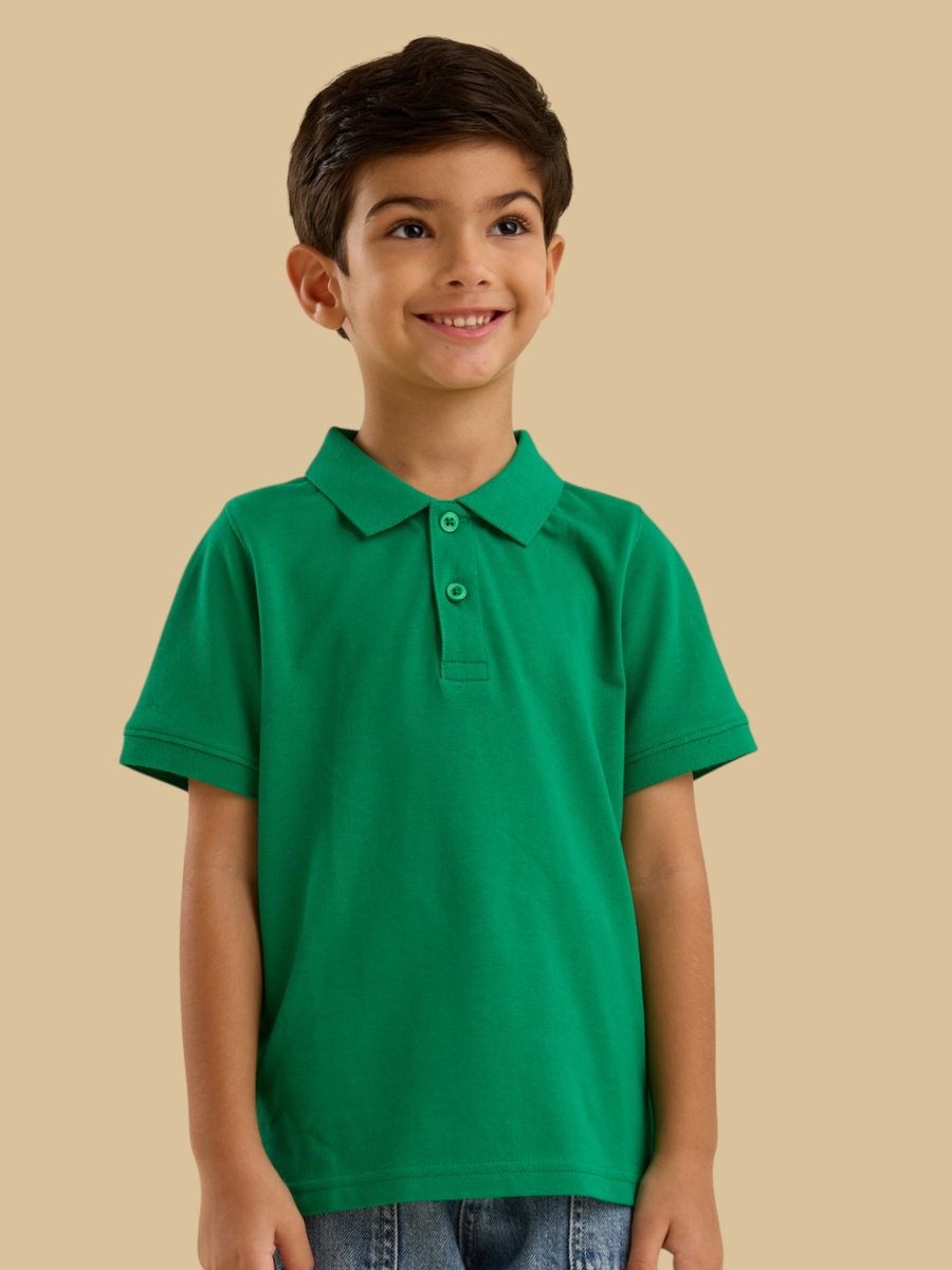 Textured Cotton Polo T-Shirt