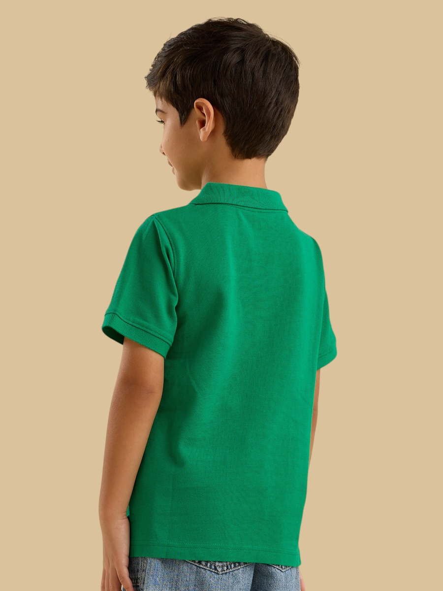 Textured Cotton Polo T-Shirt