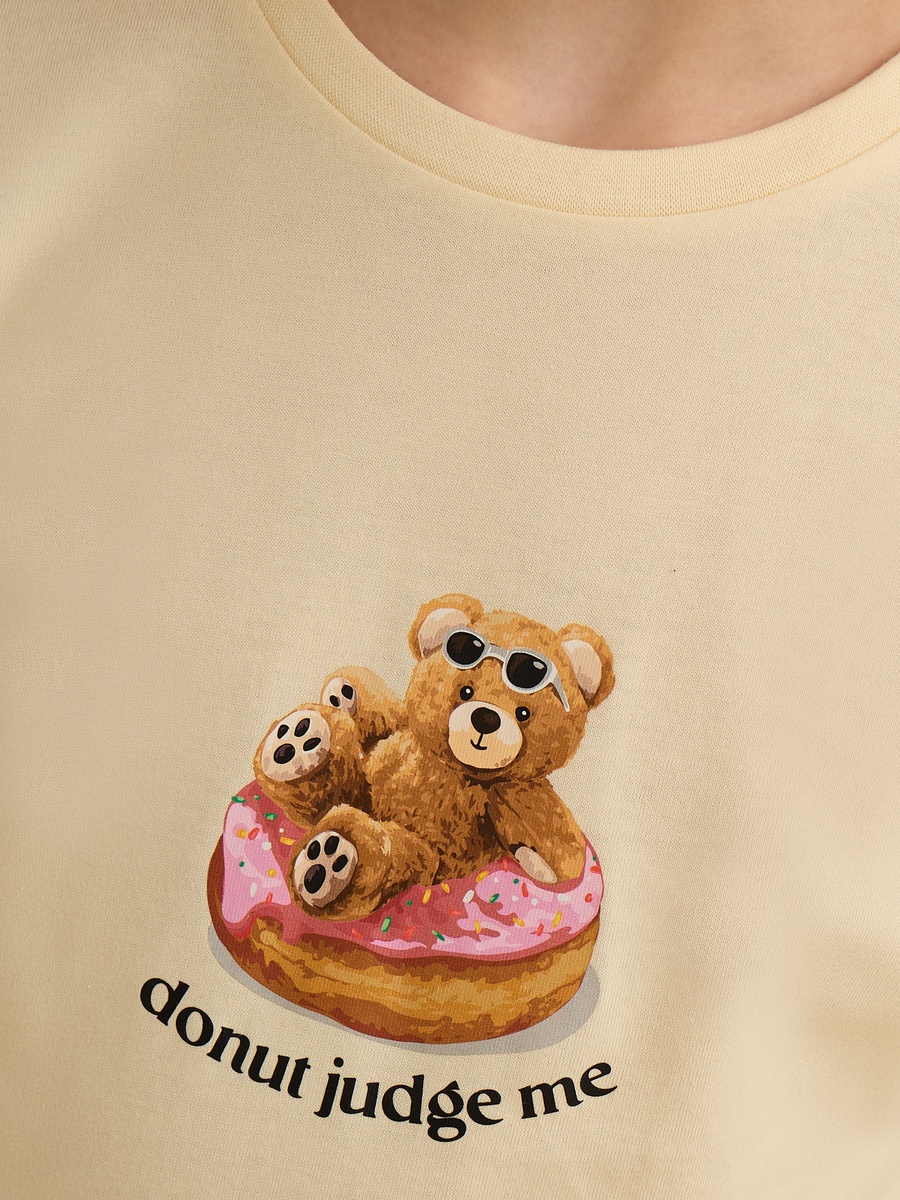 Teddy Bear Print T-Shirt