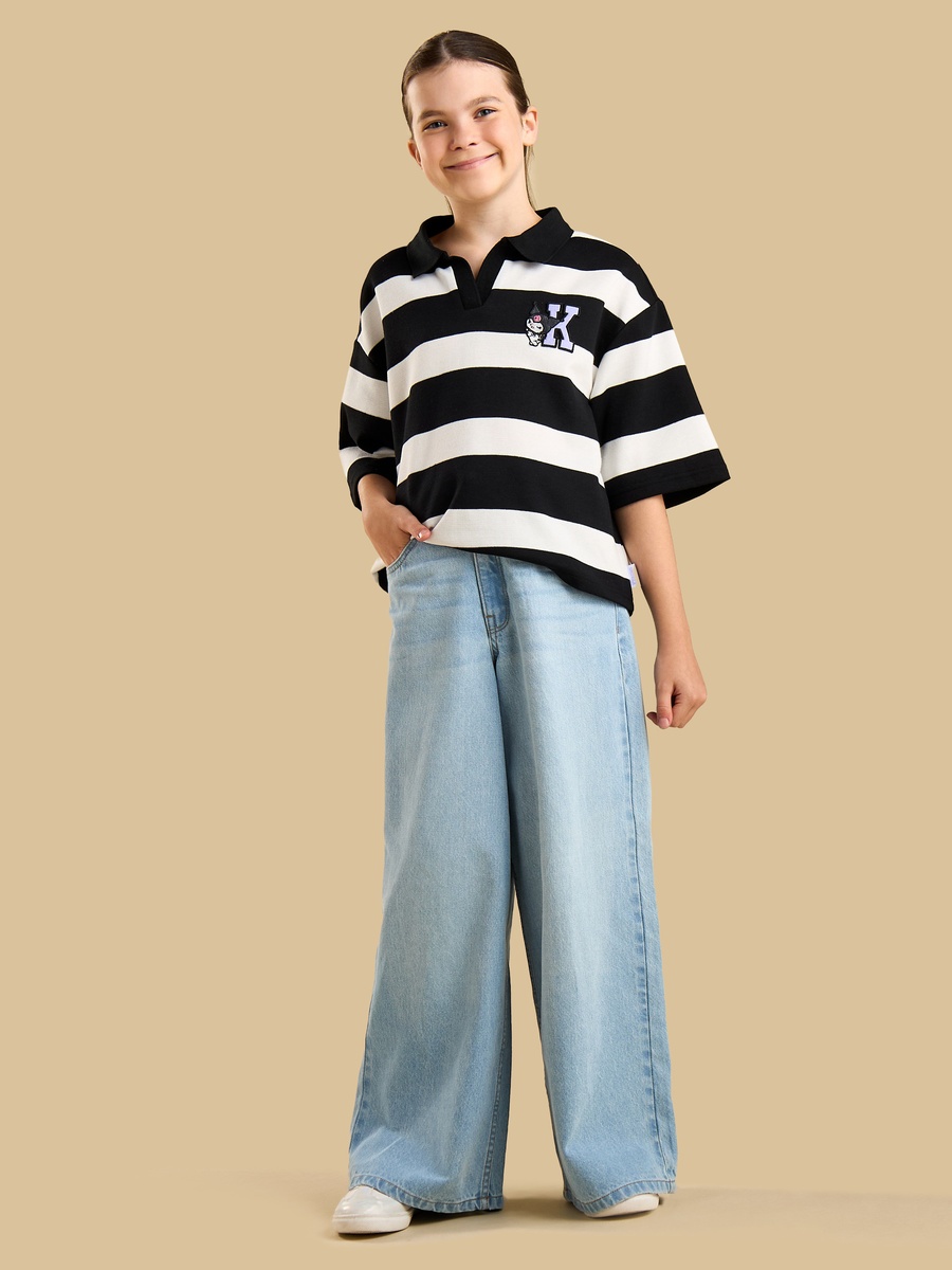 Kuromi Embroidered Polo T-Shirt