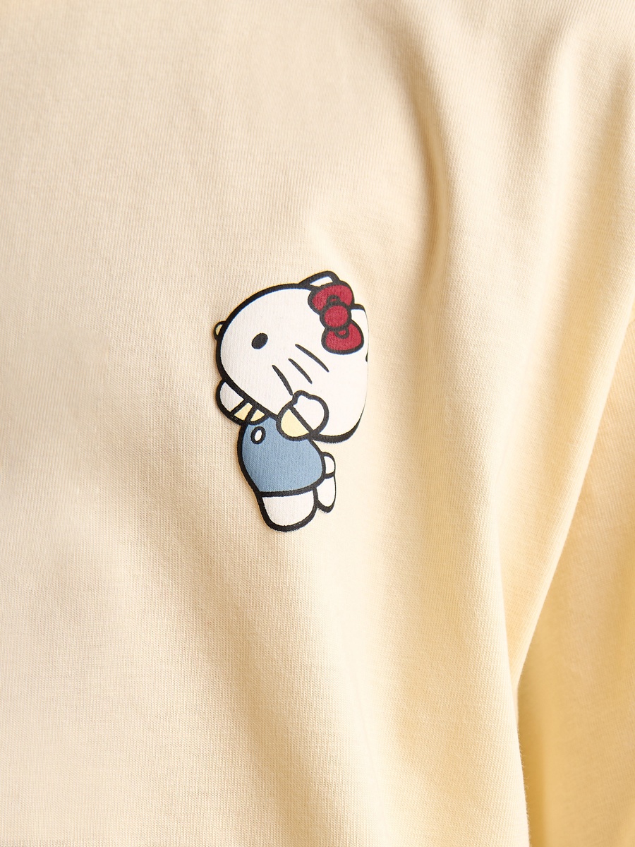 Hello Kitty and Friends Print Oversized Cotton T-Shirt