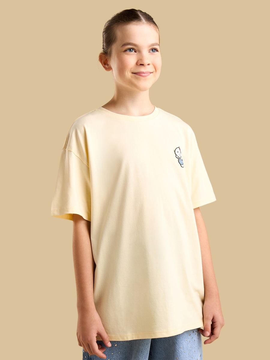 Hello Kitty and Friends Print Oversized Cotton T-Shirt