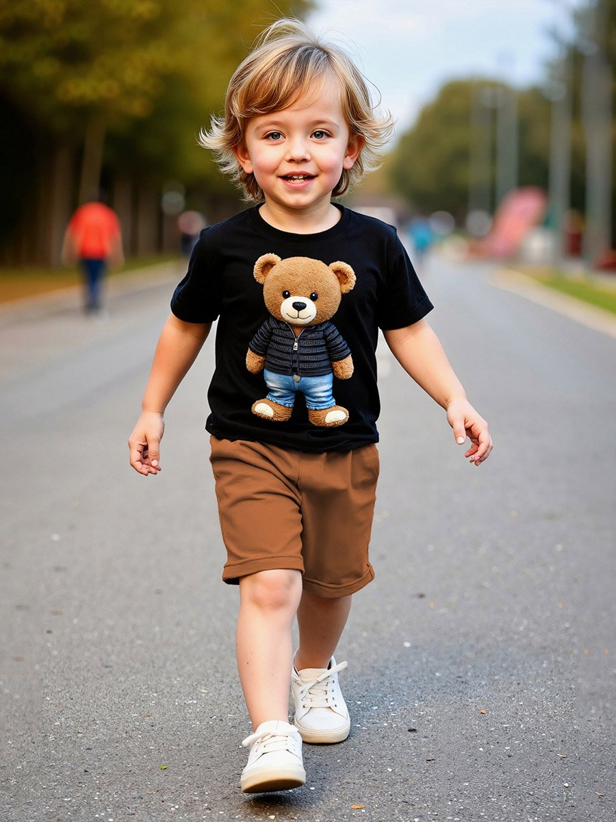 Boys Graphic T-Short and Shorts Set