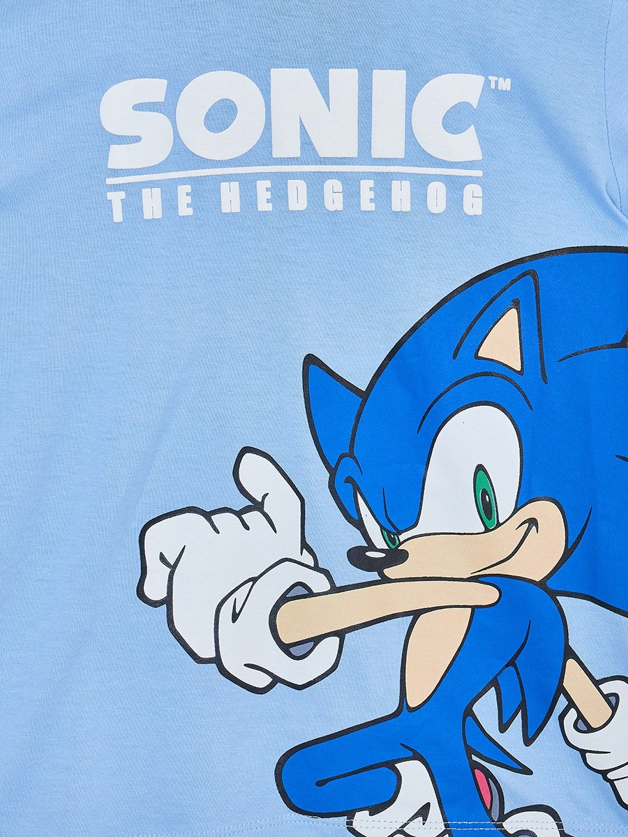 Boys Blue Sonic the Hedgehog T-Shirt and Joggers Set