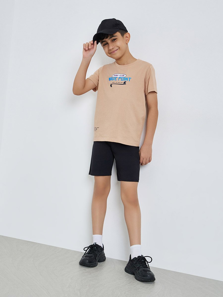Teen Boys Graphic Print Cotton T-Shirt