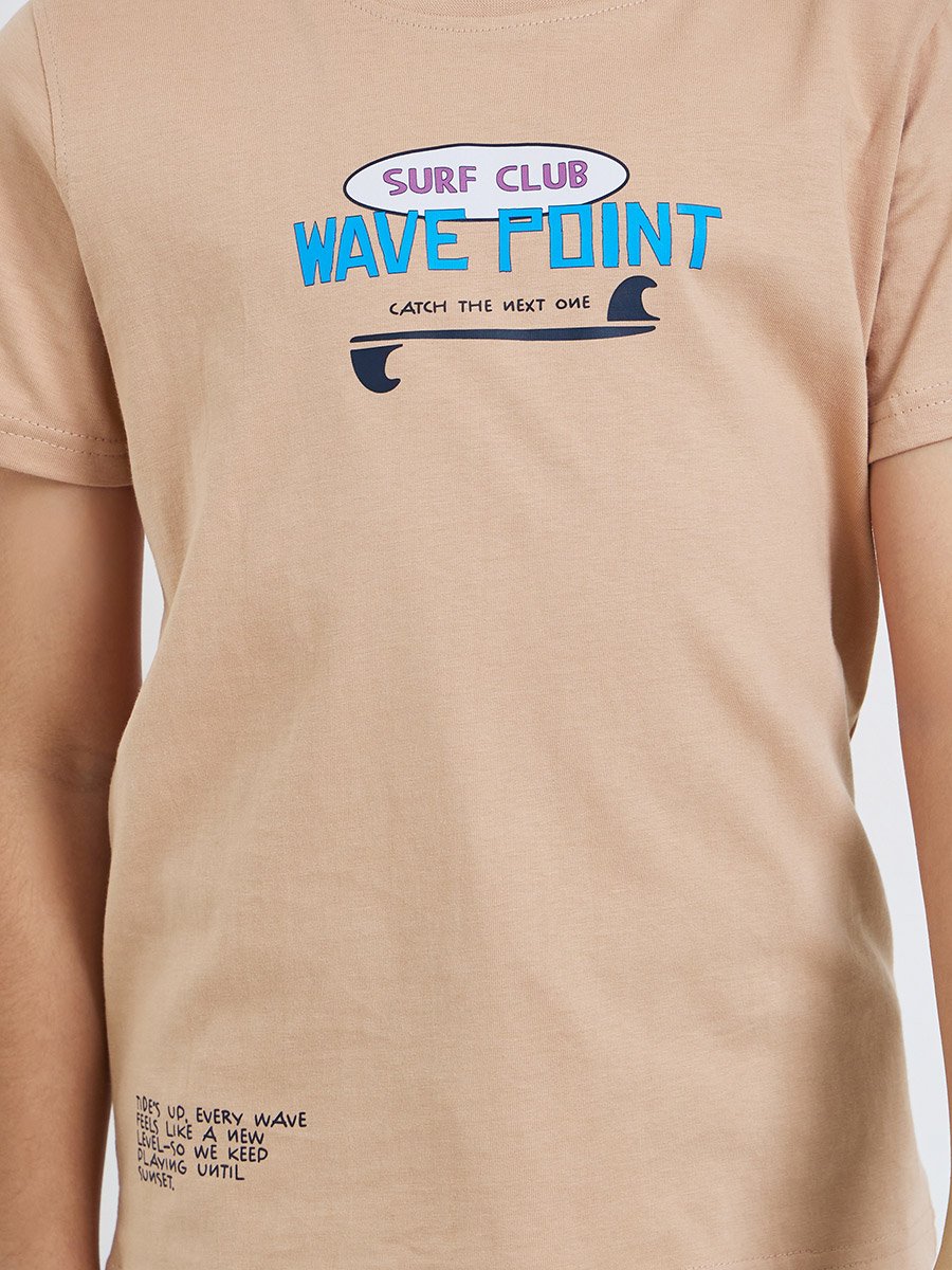 Teen Boys Graphic Print Cotton T-Shirt