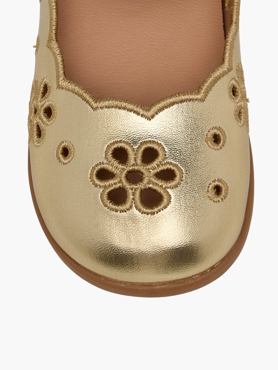 Floral Cutout Mary Jane Shoes