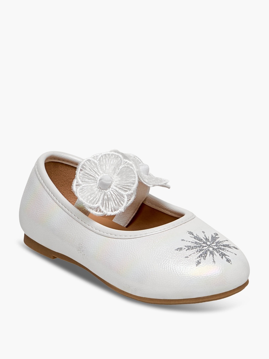 Frozen Snowflake Print Ballerina Shoes