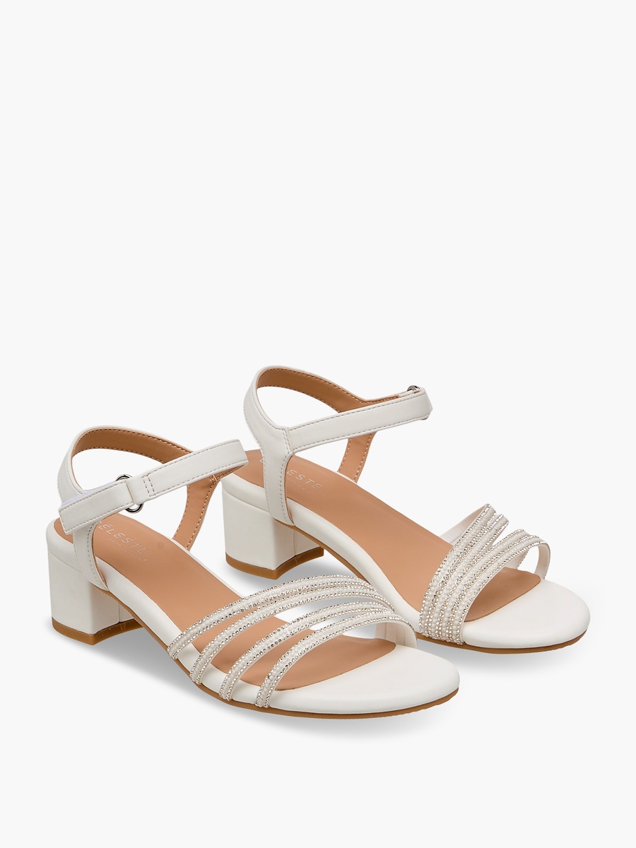 Embellished Block Heel Sandals