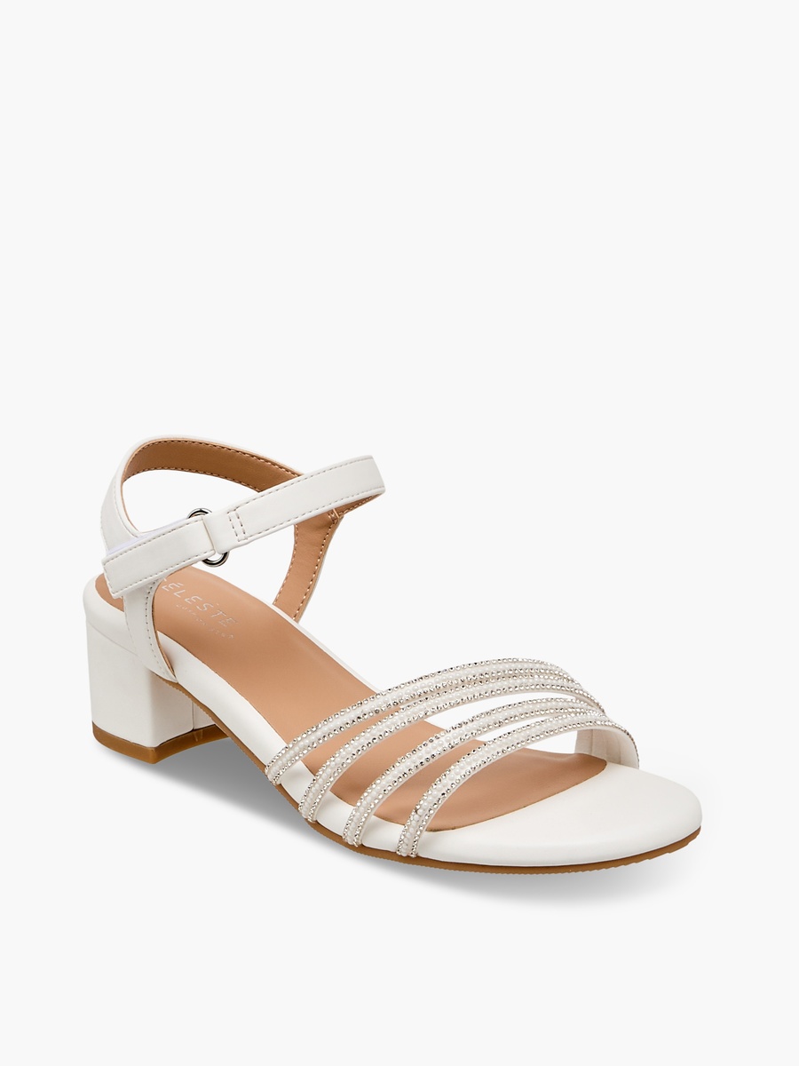 Embellished Block Heel Sandals