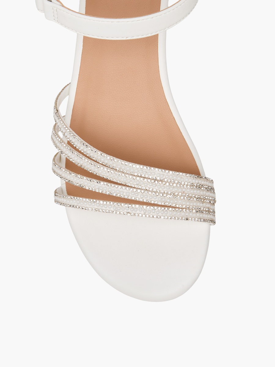 Embellished Block Heel Sandals