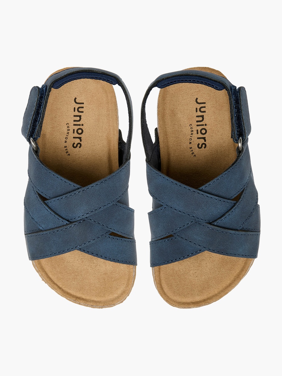 Cross Strap Hook and Loop Sandals