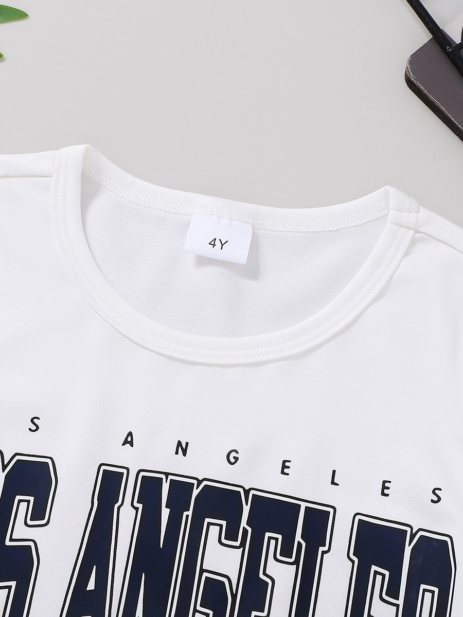 Boys Los Angeles Graphic T-Shirt and Shorts Set