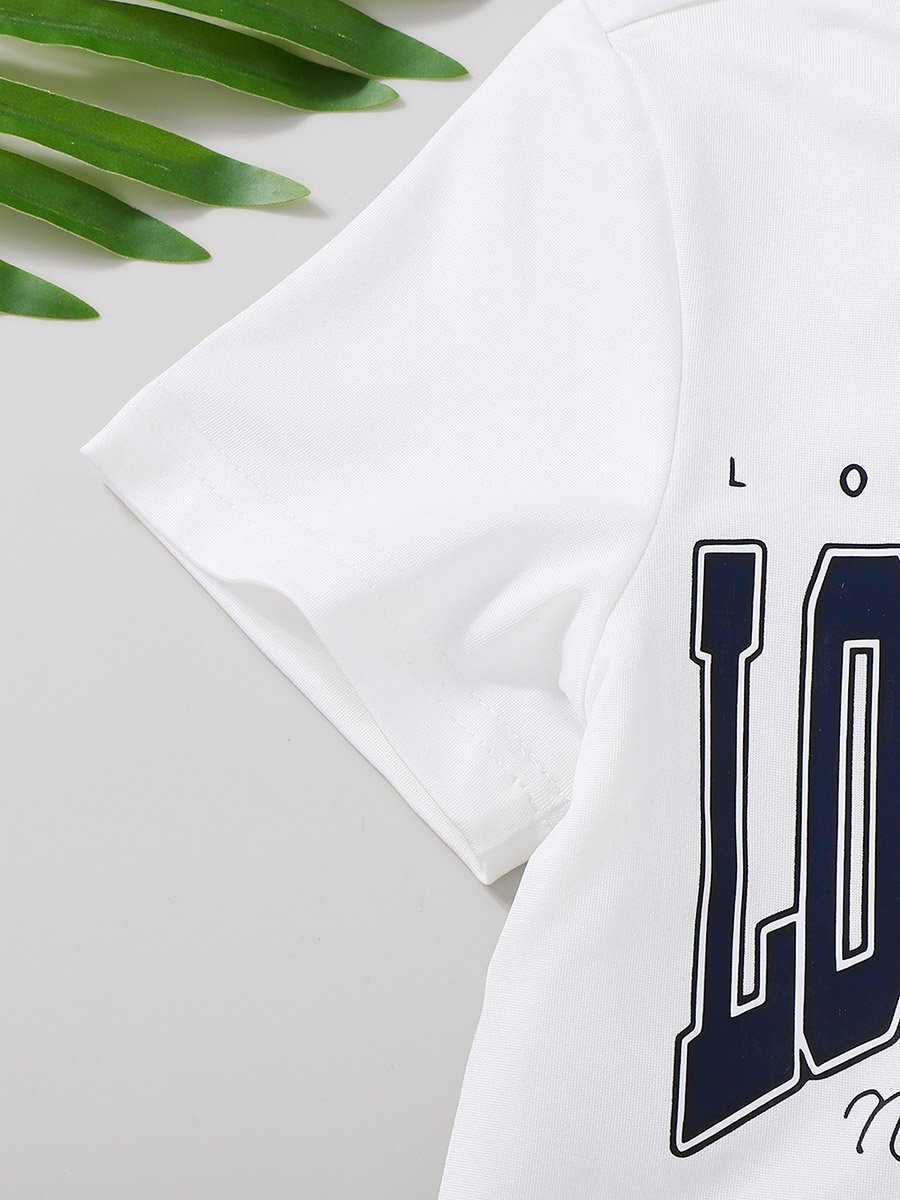 Boys Los Angeles Graphic T-Shirt and Shorts Set
