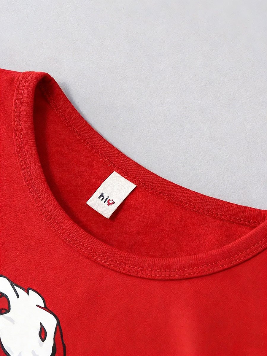 مجموعة من تيشيرت وشورت بطبعة جرافيك للأولاد