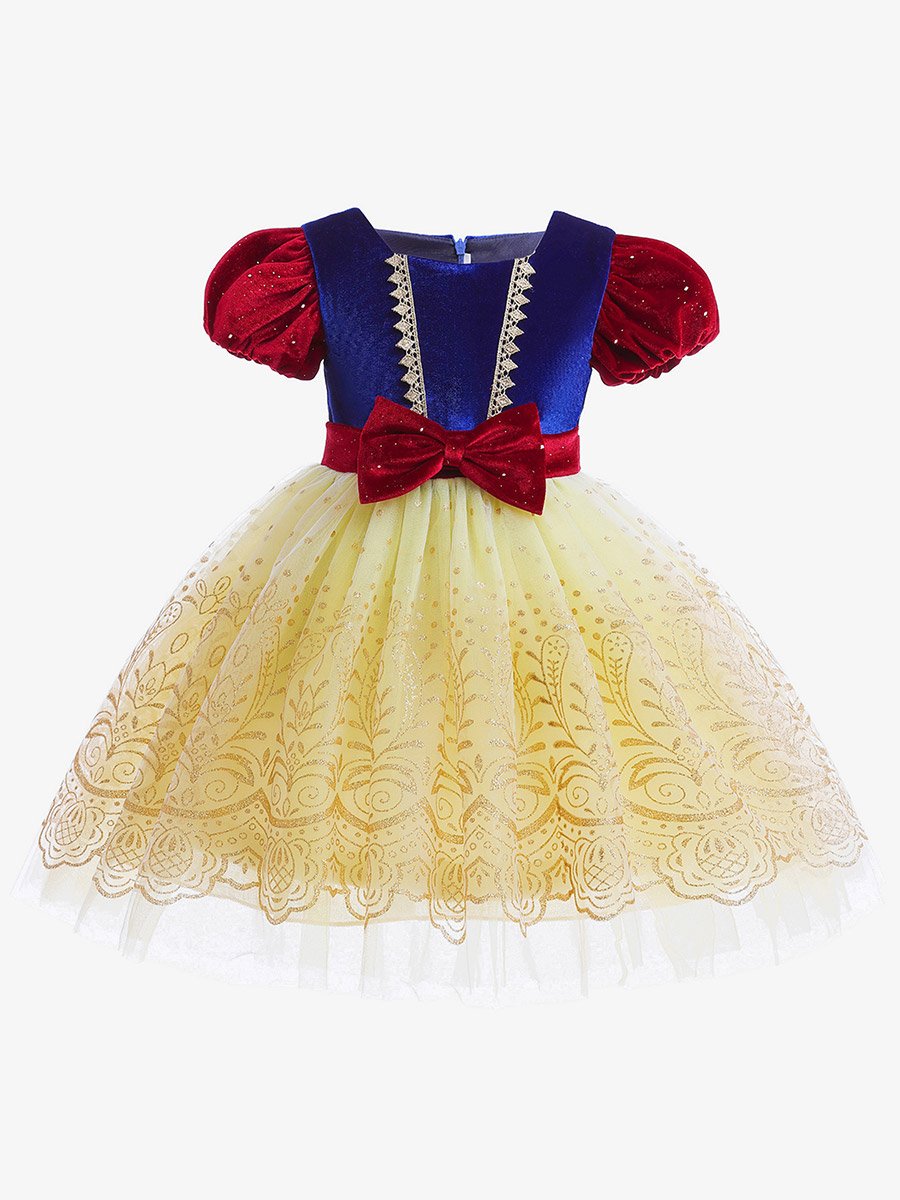 Girls Embellished Snow White Princess Dress