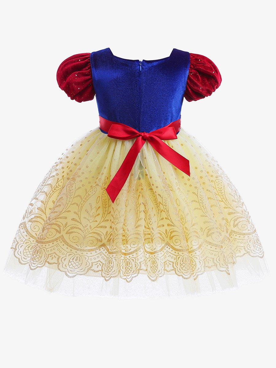 Girls Embellished Snow White Princess Dress